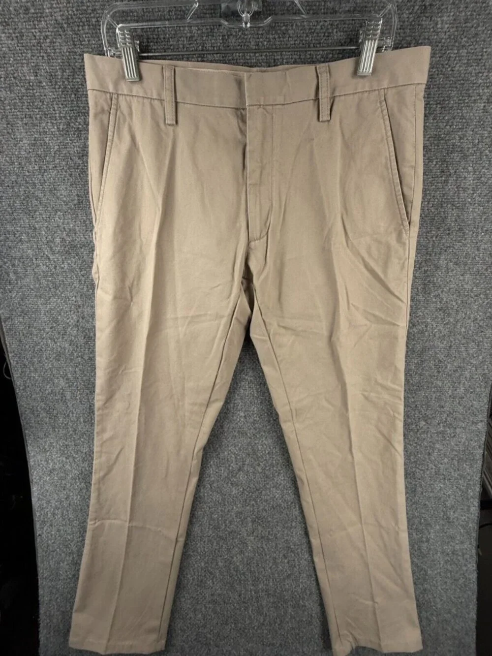 NWD NWT Banana Republic 32x32 Dawson Chino Beige Cotton Pants Adult Flat Front